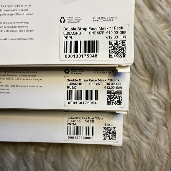 BNIB Lululemon Face masks - Picture 2 of 2